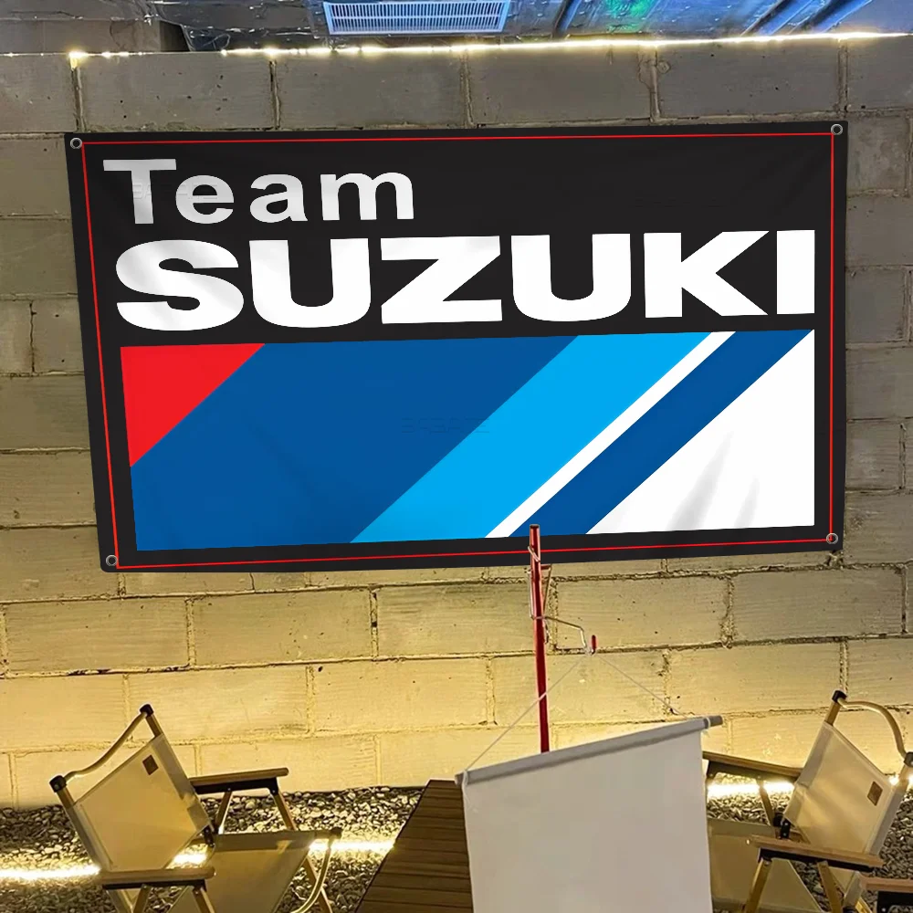 S-SUZUKI Large Size Shop Art Promotion Advertising Booth Flag Hanging Banners