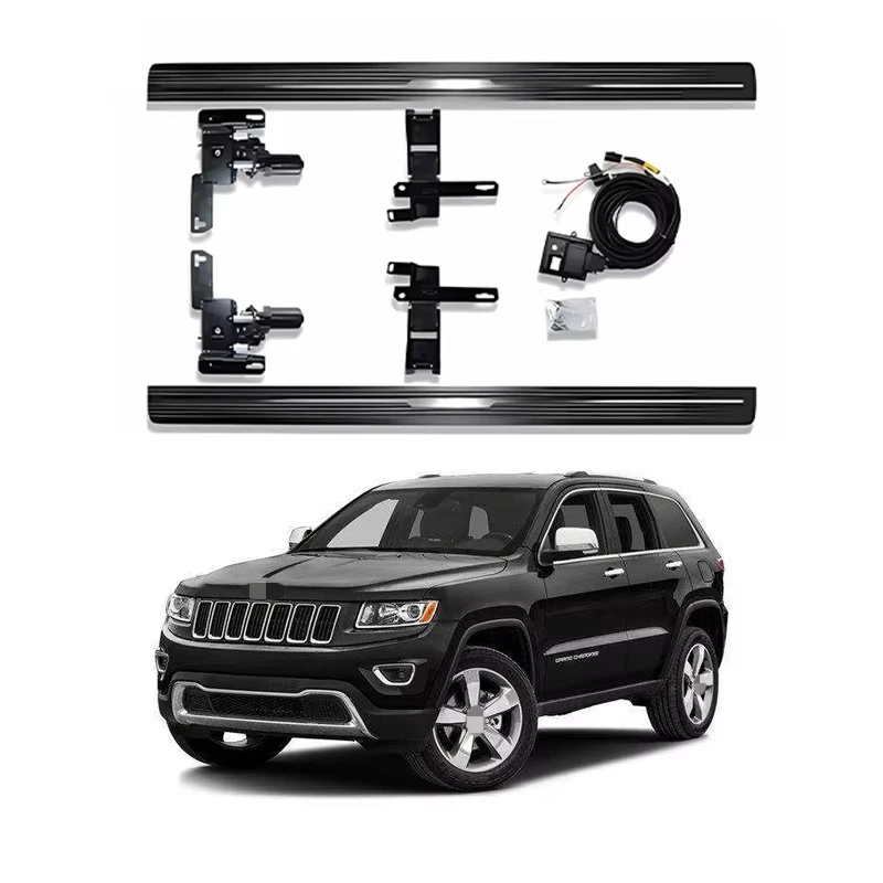 

Алюминиевая автомобильная электрическая боковая подножка Commander 2007-2017 Автоматическая телескопическая педаль Водонепроницаемый мотор Wrangler