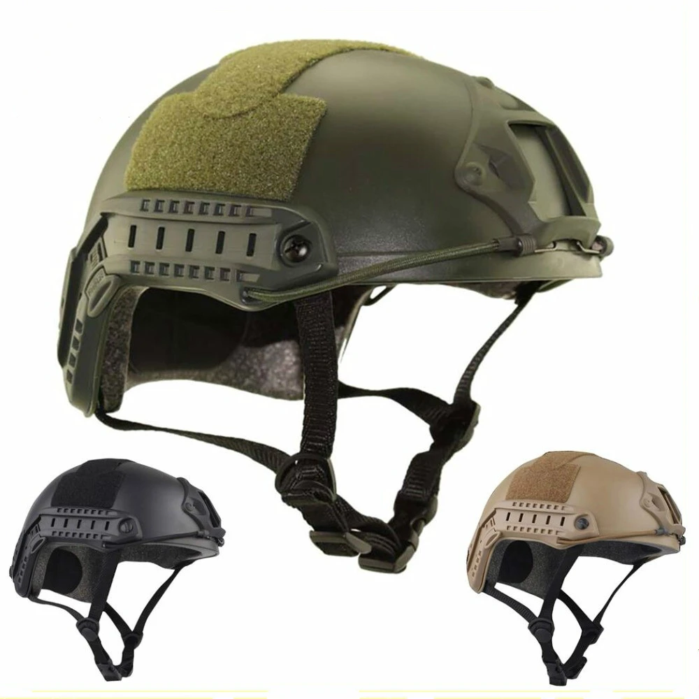 High Quality Protective Paintball Wargame Helmet Army Airsoft MH Tactical FAST Helmet with CS Protective Goggle Lightweight