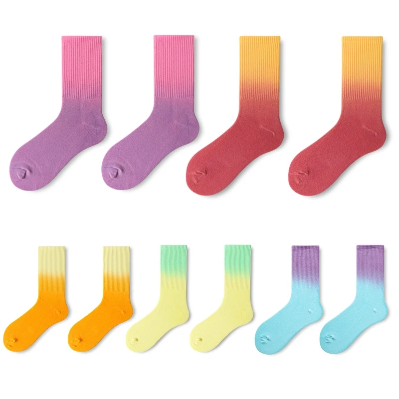 Unisex Cotton Socks Harajuku Dyeing Skateboard Tube Hosiery Dropshipping