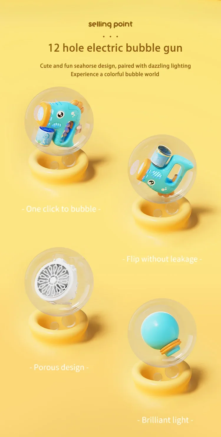 Haima voll automatische Blasen maschine Kinder Eltern-Kind Handheld Spielzeug Rasen Outdoor-Spiel keine Batterie Blase Wasser – Detail 2