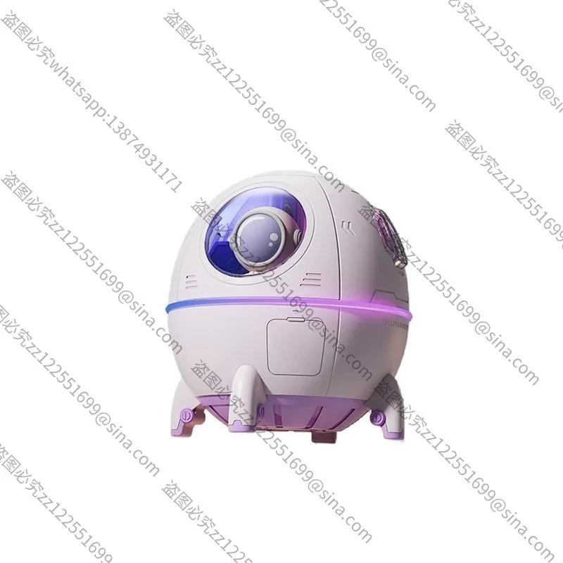 Suitable for New Space Capsule Humidifier Wholesale USB Household Heavy Fog Ambient Light Astronaut Air Humidifier