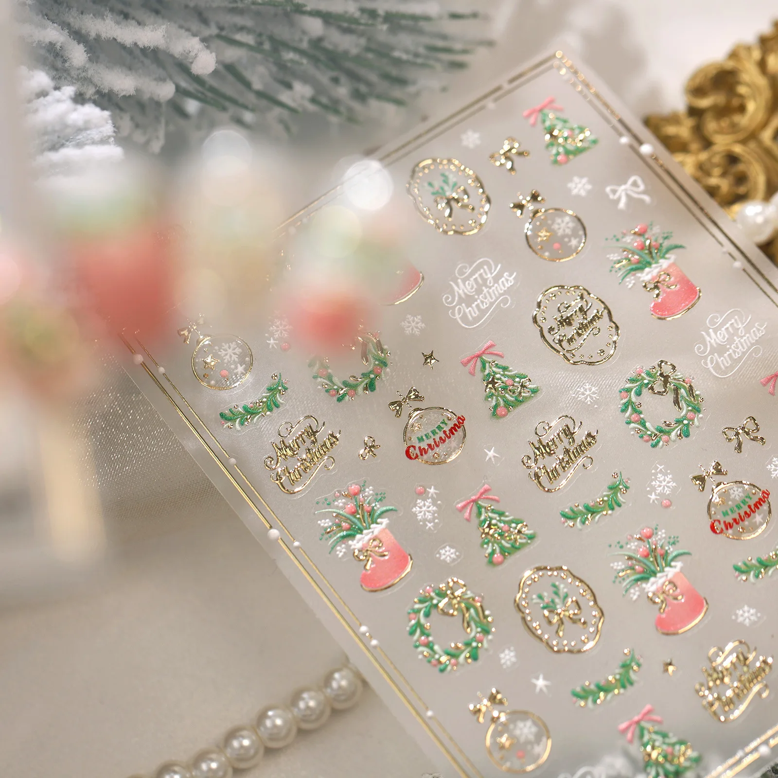 Autocollants pour ongles 5D à - Nail Art Xmas avis et prix