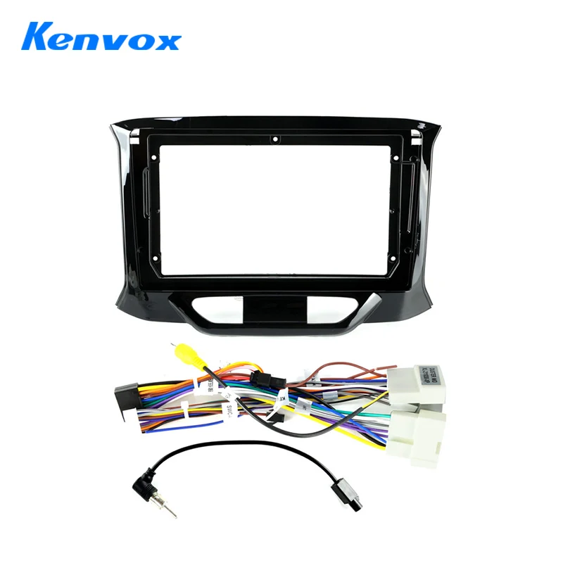 KENVOX 2 Din Car radio 9'' Face Frame For LADA Xray X ray 2015 2019 Center Control Dashboard Fascia Stereo Panel Dash Kit