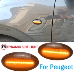 LED Dynamic Turn Signal Side Marker Light Blinker Light For Peugeot 307 206 407 107 607 1007 For Citroen C1 C2 C3 C5 C6