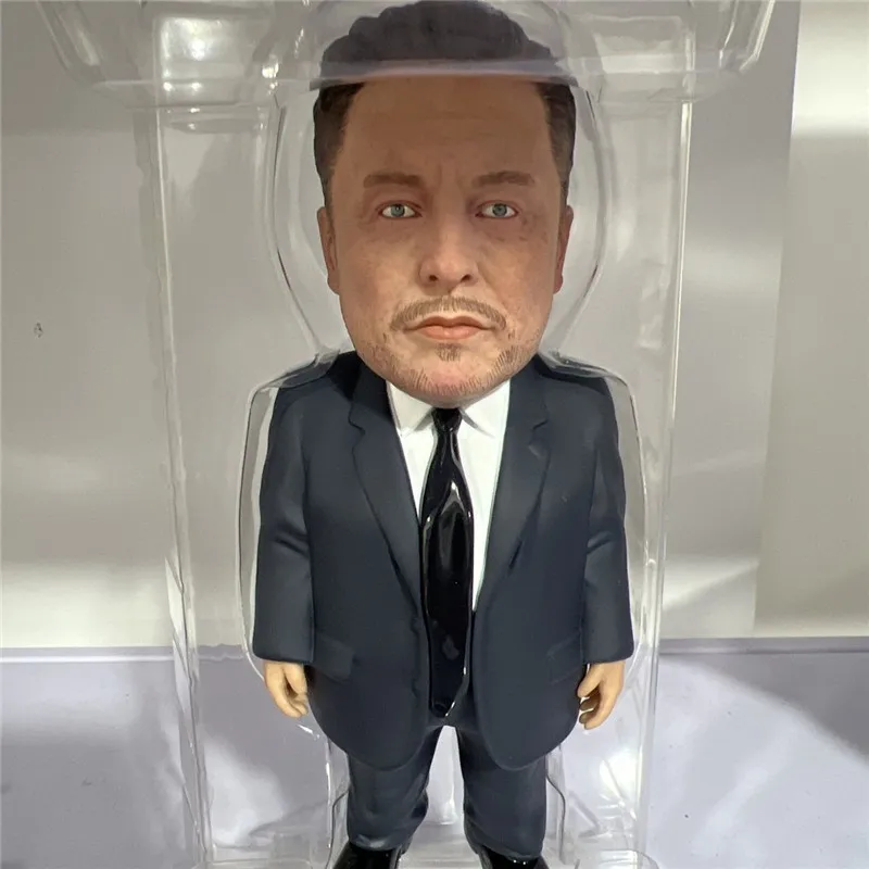 17cm cartoon elon spaceman action figure doll PVC kids collection the richest model