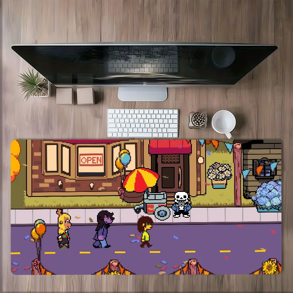 Game Pixel Fanart Cute D-Deltarune Mouse Pad Non-slip Lockedge Thickened Desktop MousePad Large Comfort Gaming Office Student