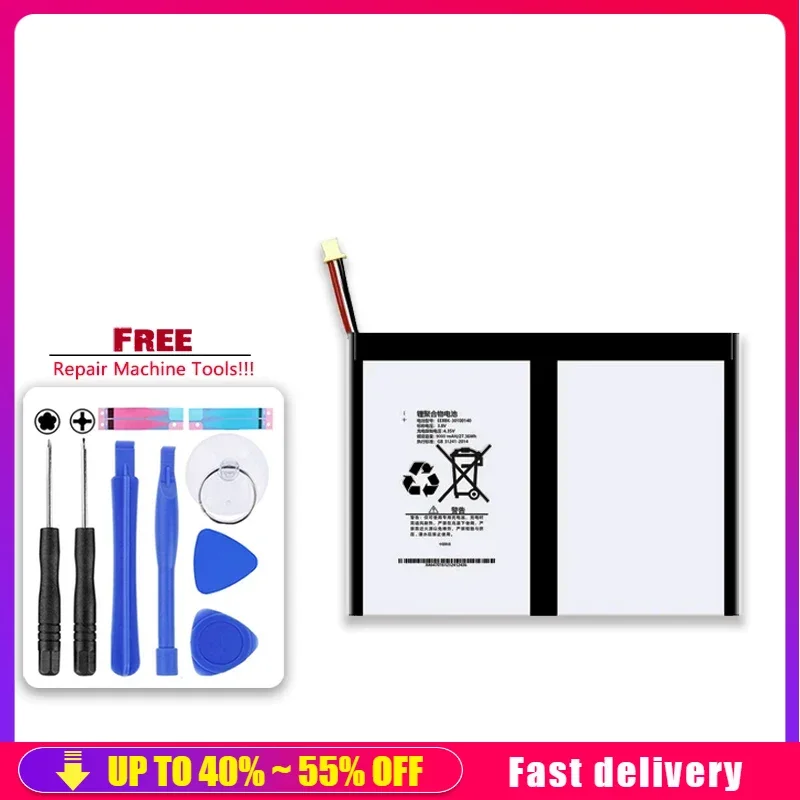 Batterie de remplacement de haute qualité, 9000mAh, pour patch last T40 Plus/Pro 5 Wire Plug