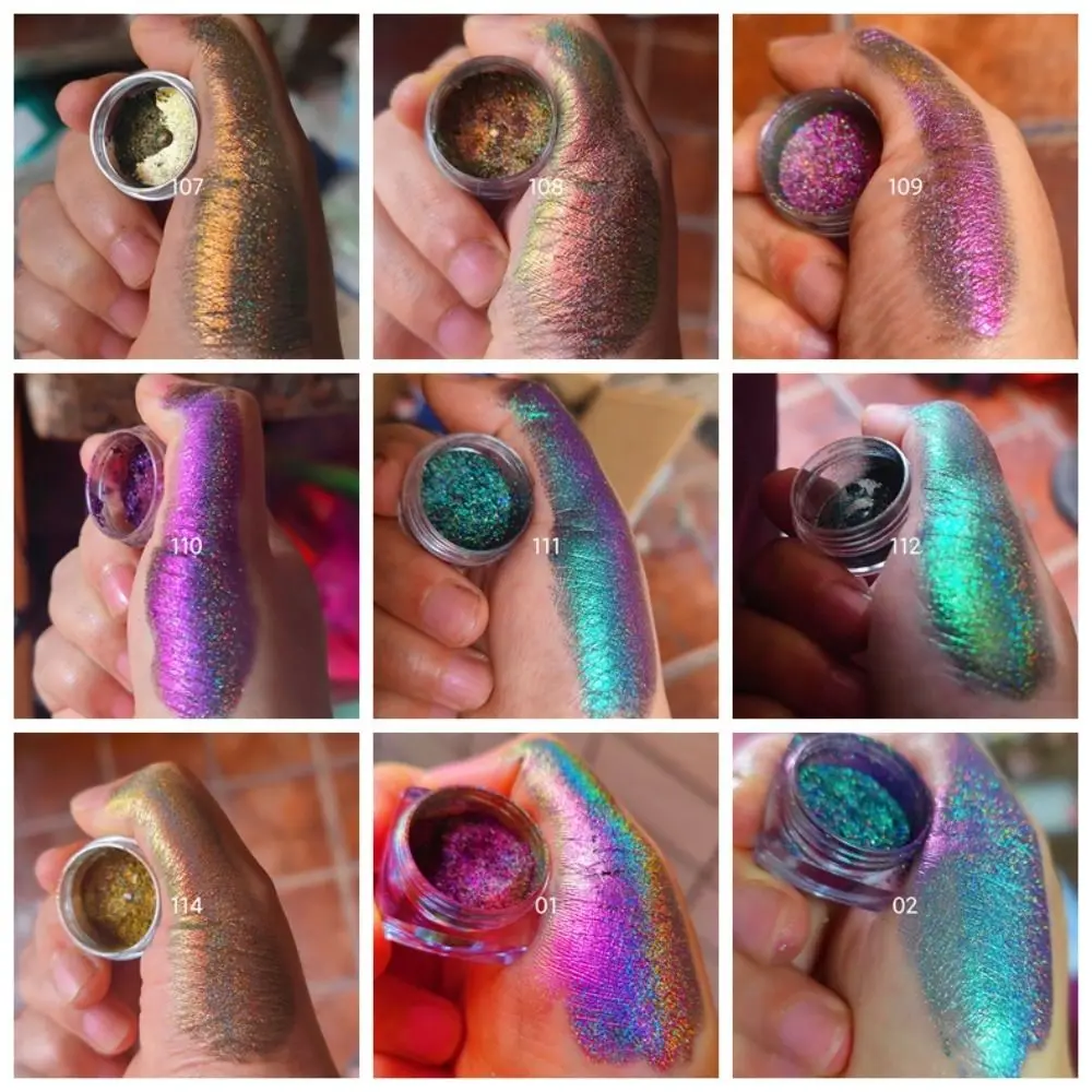Rainbow MultiChrome Eyeshadow Powder 0.2g Shining Rainbow Eyeshadow Powder Glitter Eyeshadow Glitter Color Shift Eyeshadow Nail