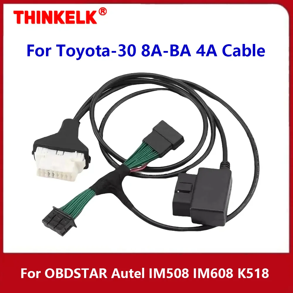 For Toyota-30 Cable for 8A-BA 4A Smart Key Cable for TMLF19T TMLF19D for OBDSTAR Autel IM508 IM608 K518 Xhorse Key Tool Plus