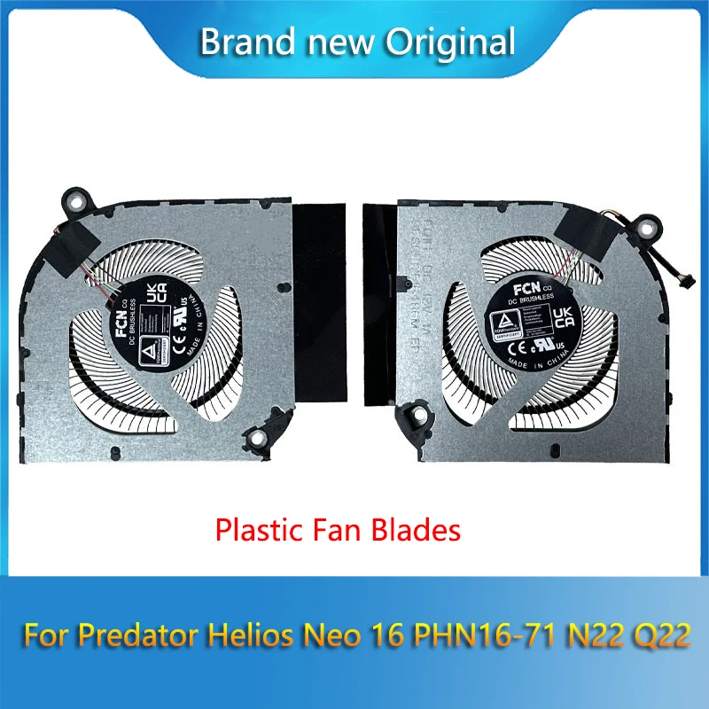 Brand New Original CPU GPU Cooling Fan Radiator For ACER Predator Helios Neo 16 PHN16-71 N22 Q22