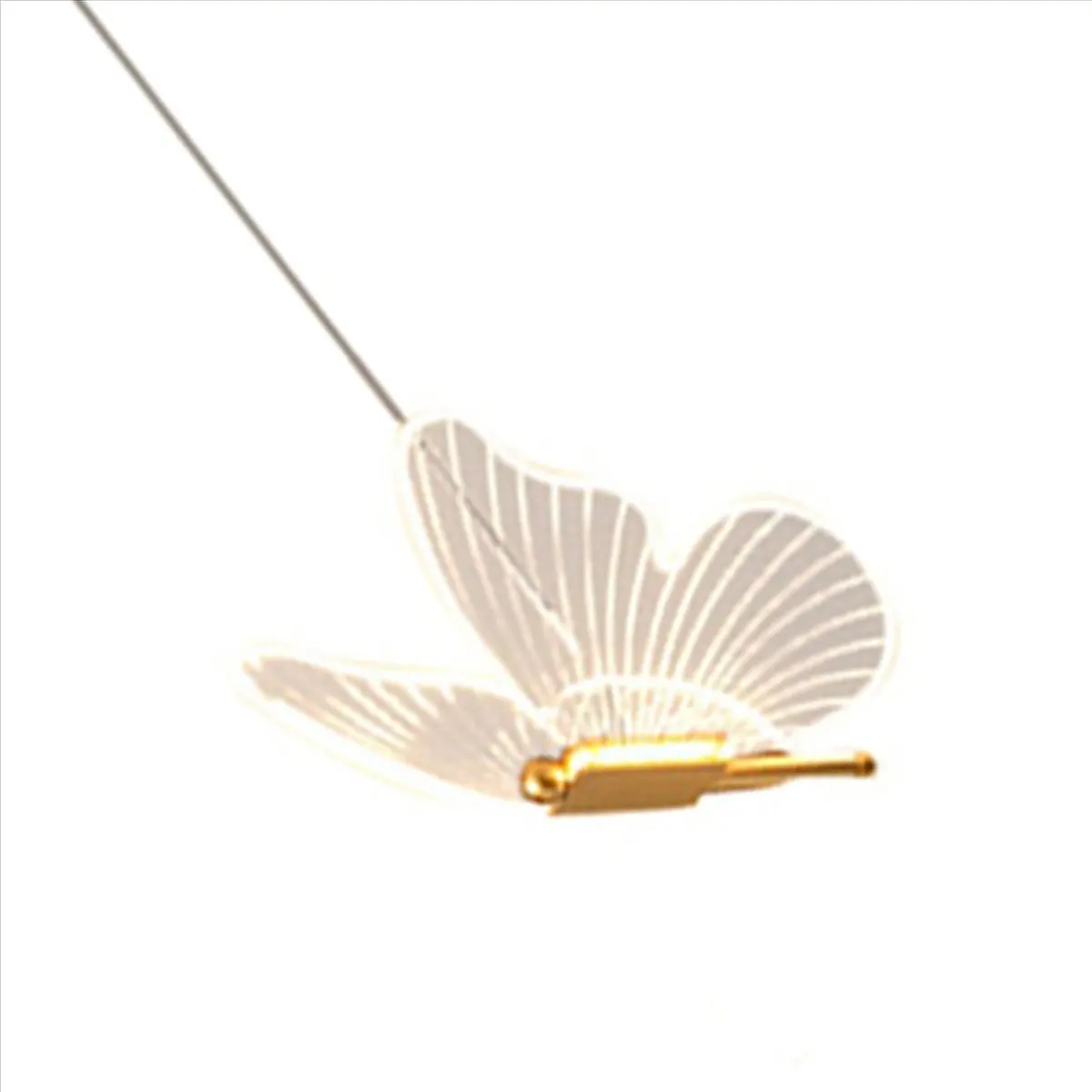 

【БЛАШ-ИДЕАЛЬНО!】5X светодиодные подвесные светильники с бабочками, скандинавская золотая прикроватная люстра, освещение для гостиной, спальни, прикроватная лампа A