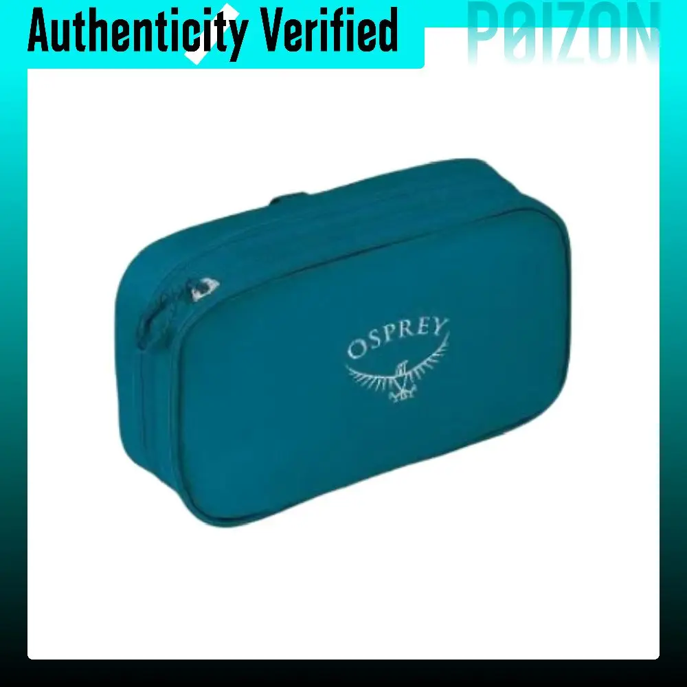 OSPREY Ultralight Stuff Recycled Nylon Toiletry Bag, Travel Storage Bag Unisex Green Purple Blue Organizer 2 Waterfront Blue