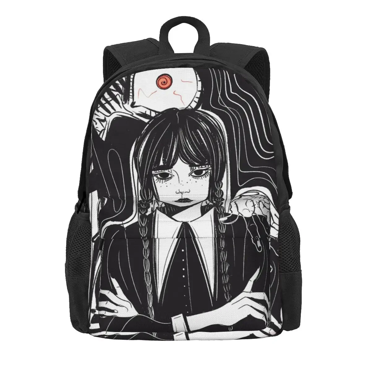 

Wednesday Addams Backpacks Boys Girls Bookbag Students School Bags Cartoon Kids Rucksack Travel Rucksack Shoulder Bag