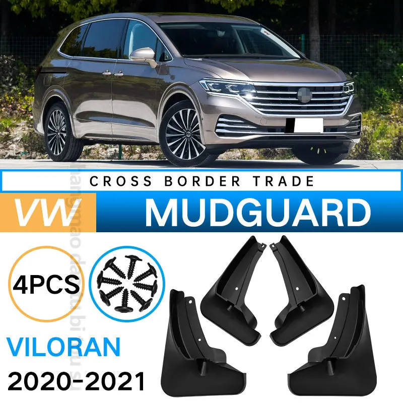 For VW Viloran 2020-2021 Car Mud Flaps Auto Parts for Fender Mudguard Exterior Decoration Modification ABS Material Accessories