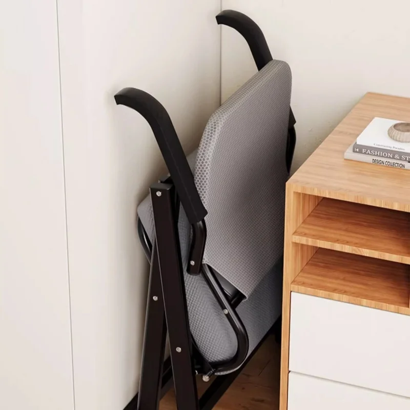 Silla de oficina, silla de ocio para el hogar, portátil, plegable, cómoda, sedentaria, transpirable, para dormitorio, sillas de oficina, recién llegado