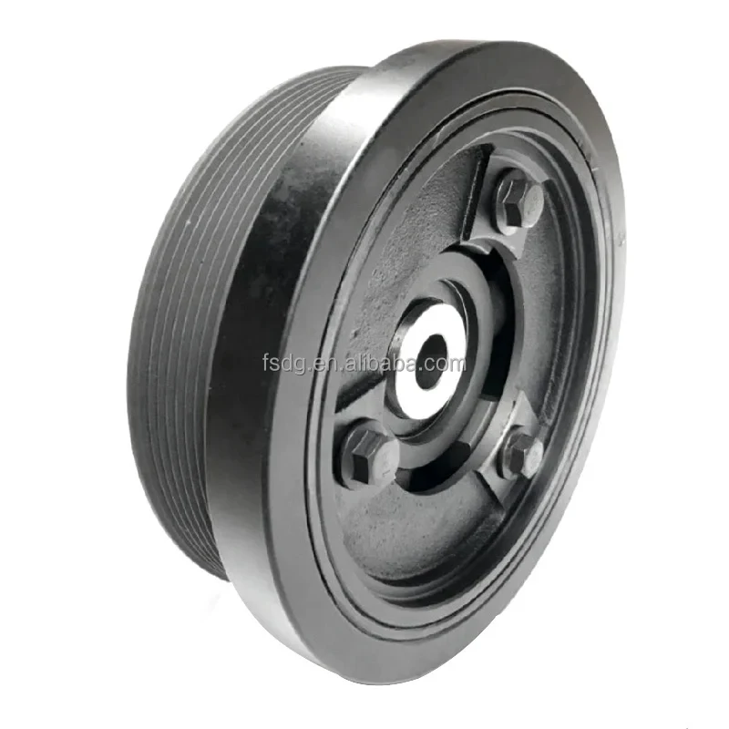 LHG100580 Engine Crankshaft Pulley Vibration Damper Compatible Defender 2.5 TD5 Power System Fitting