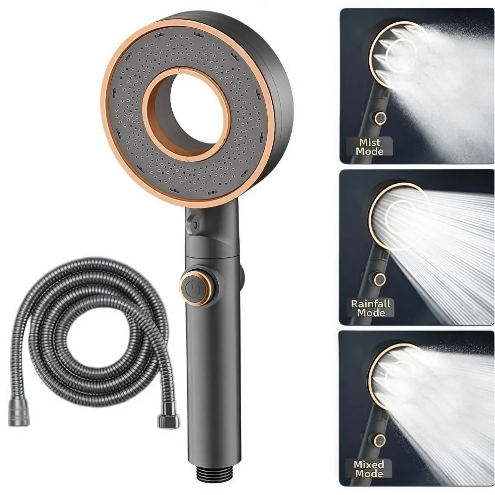 رأس دش عالي الضغط قابل للتعديل في 3 مستويات، رأس دش مضغوط بواجهة مشتركة بنقرة واحدة #2