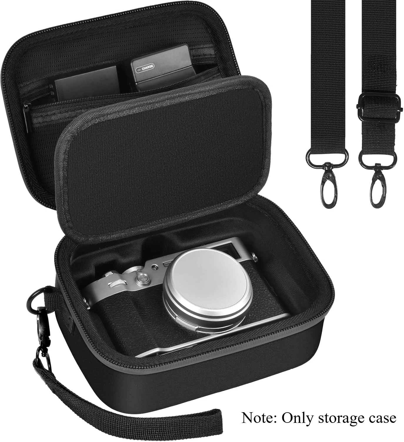Custom Camera Travel Case for Fujifilm X100VI Camera, Premium EVA Shell with Protective Dividers, Mesh Pockets for Fujifilm X100