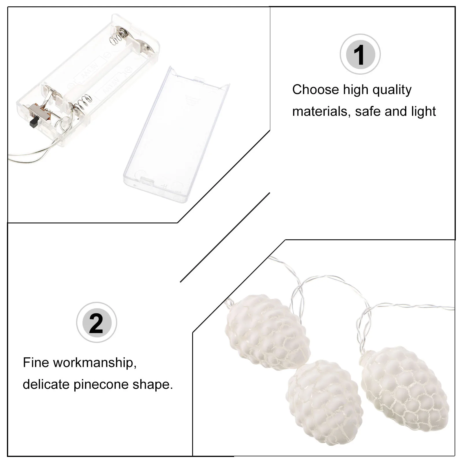 1 セット松ぼっくり LED ストリングライト抗雨抗高温庭庭ライト装飾パーティーランプストリングパーティー雰囲気ランプ