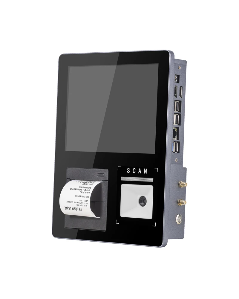 8 Inch Windows Price Checker with Barcode QR Code Scanner 58mm Printer Wall Mounted POS Terminal Touch Screen Price Check