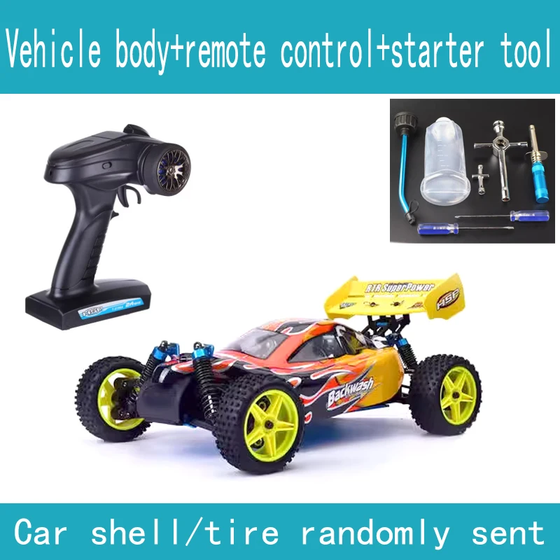 HSP Baja 1/10th Scale Nitro Power Off Road Buggy 4WD RC Hobby Cars 94166 With 18cxp Engine 2.4G Radio Control