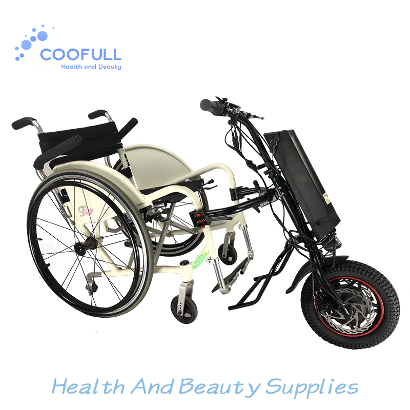 Coofull 12 16 Inch 36V Electric Attachment Handbike for Wheelchair Electric Wheelchair Attachment Trailer Handcycle Handbike