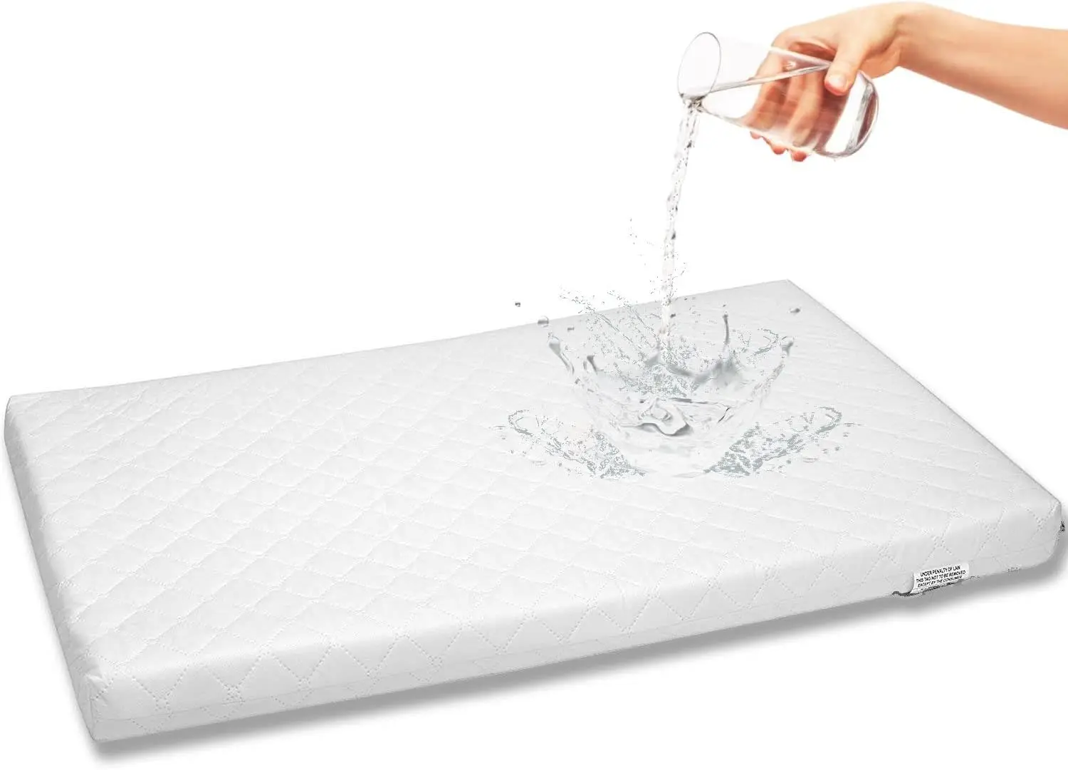 

Baby Bassinet Mattr Pad (Rec, 12X26) For Newborn Comfort Breathable Easy Clean Hypoallergenic Waterproof Made In Usa