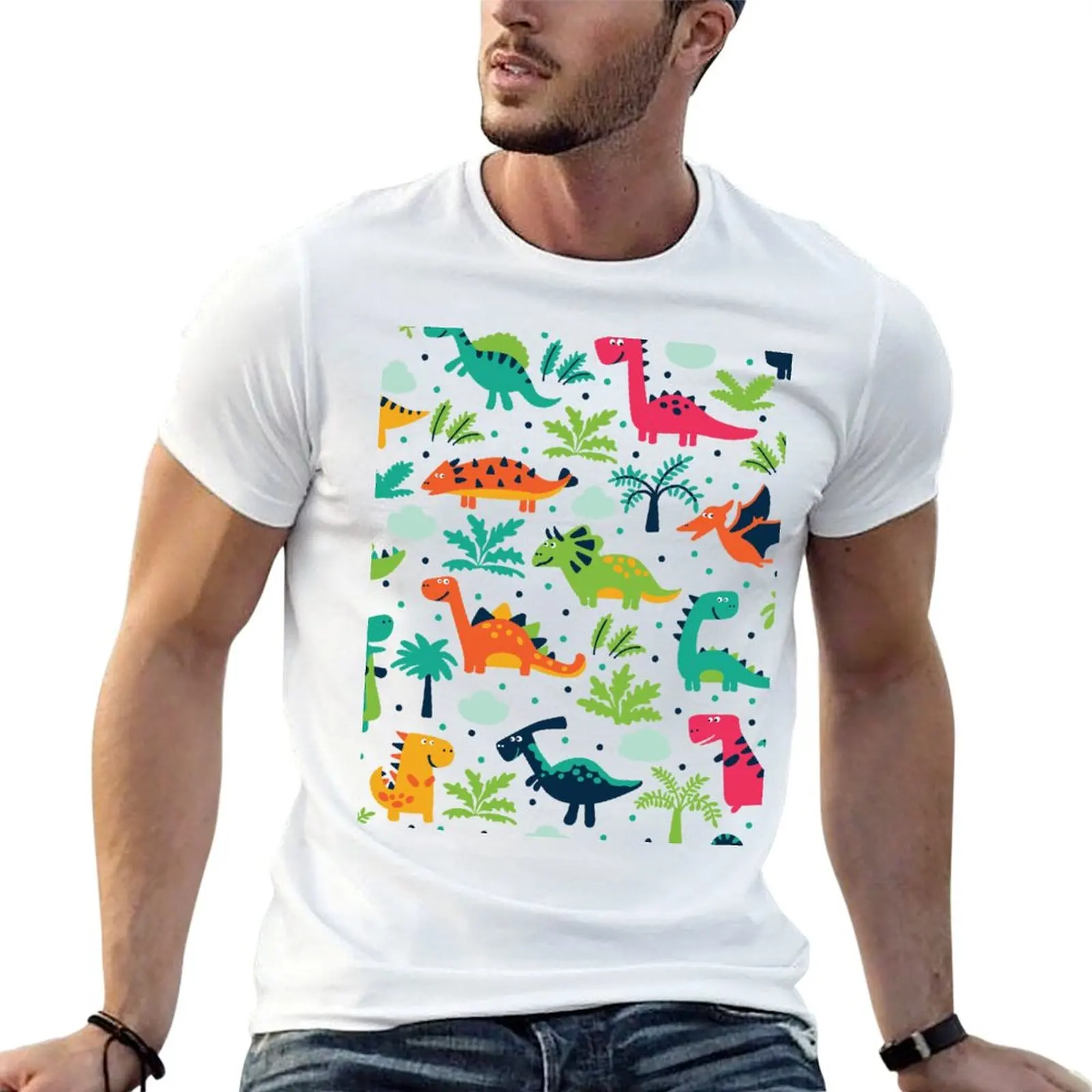 

Baby cotton t Dinosaur shirt shirt for high T-Shirt AWC ABDL cotton adult man Print man quality Cute Littles t