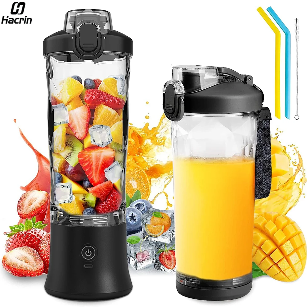 Portable Blender Smoothies Mini Portable Fresh Juice Blender Rechargeable Portable Blender For Smoothies Electric Juicer Mixer