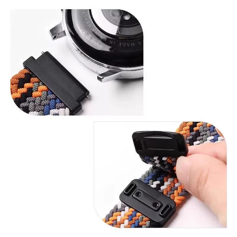 18mm 20mm 22mm Nylonarmband für Garmin Vivoactive 6 5 4 4s Band Watch Venu 4 3 2s SQ Forerunner 970 165 Magnetisches geflochtenes Armband – Detail 7