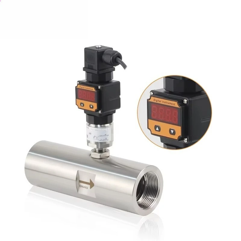 Pulse Signal Used for Liquid Diesel Wine Essential Oil Flow Measurement Liquid Turbine Flowmeter Sensor