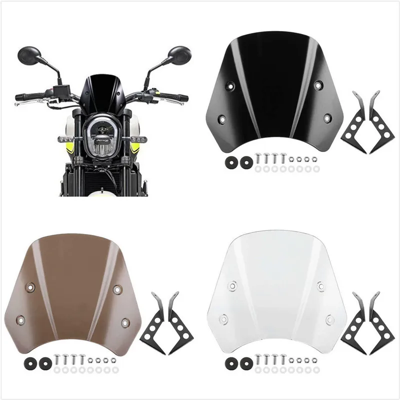 Vintage Motorcycle Windscreens For BENELLI Leoncino250 BJ250 Specialized Wind Deflectors ABS Modification Accessories