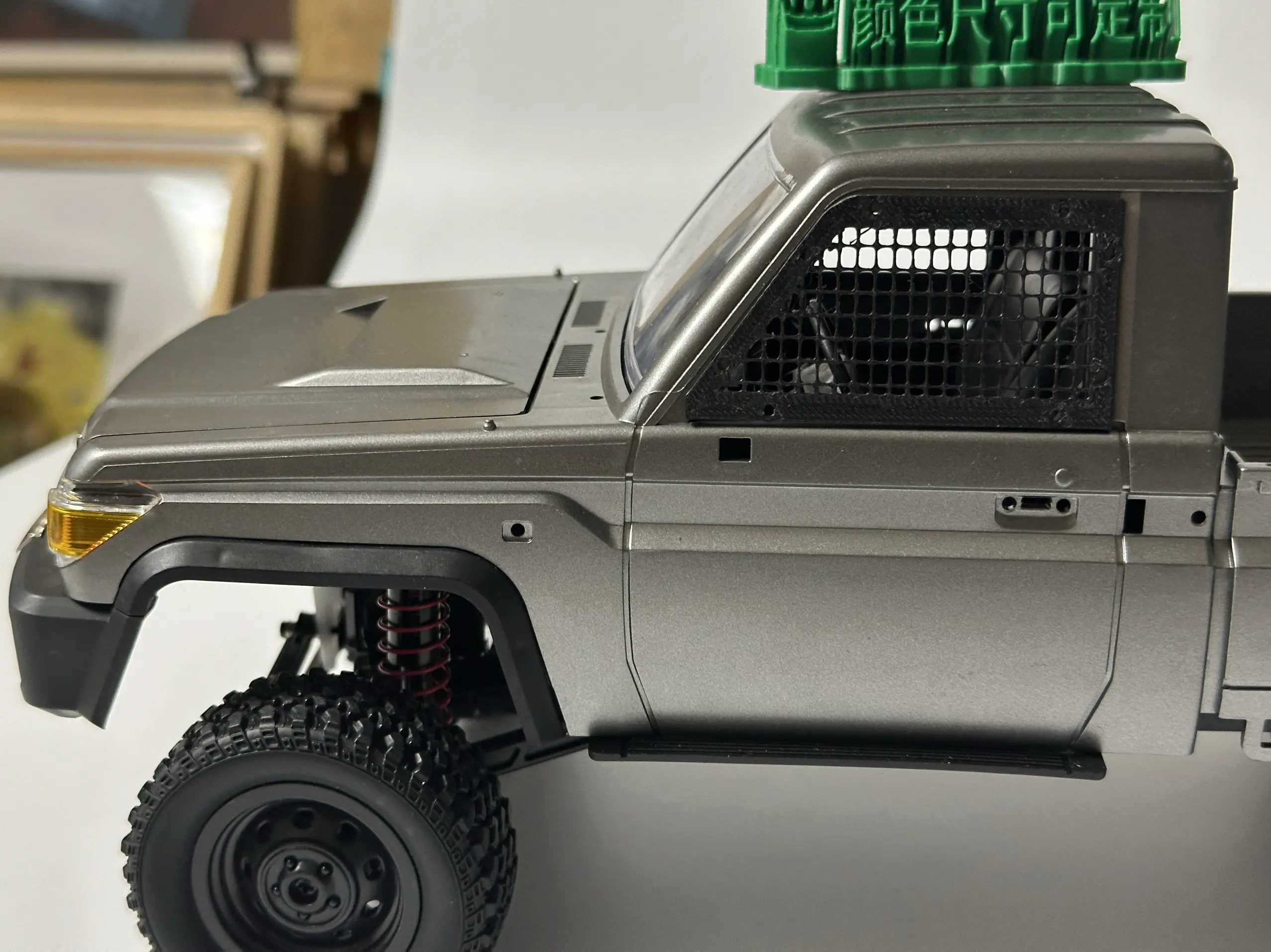 RC Crawler Mesh Window Guard 2 Pieces Simulation Parts Customized For 1/12 MN82 LC79 RC Model Appearance Upgrade Accessories