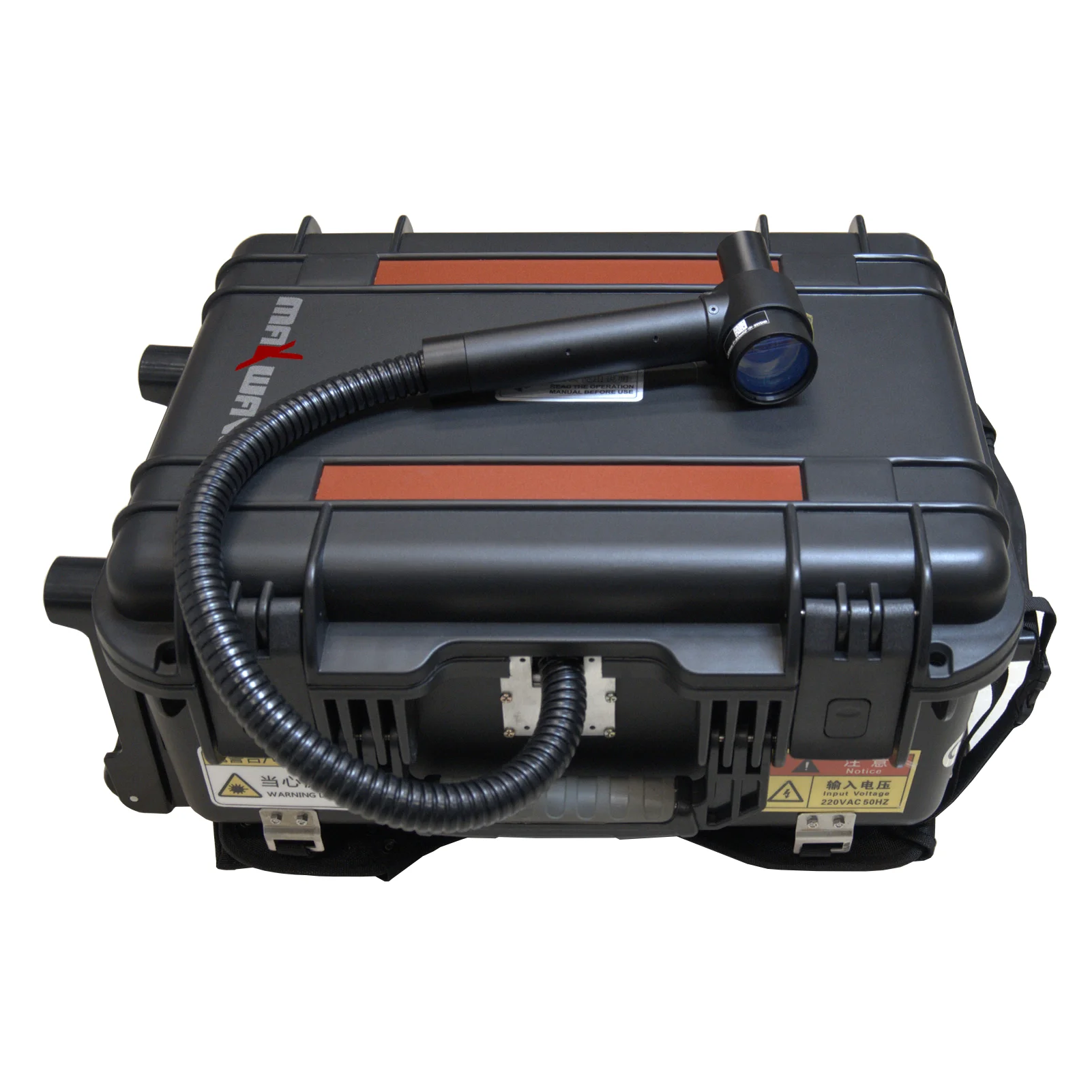 Zaino piccolo portatile 100W Macchina per la pulizia laser a impulsi in fibra ottica Rimozione laser dell'ossido di ruggine della vernice superficiale