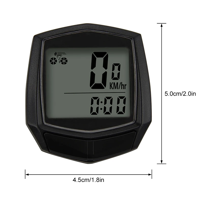 Digital Bike Ride Speedometer Bicycle Computer Odometer with LCD Display Cycling Speed Counter Code Table Bicycle Accessories