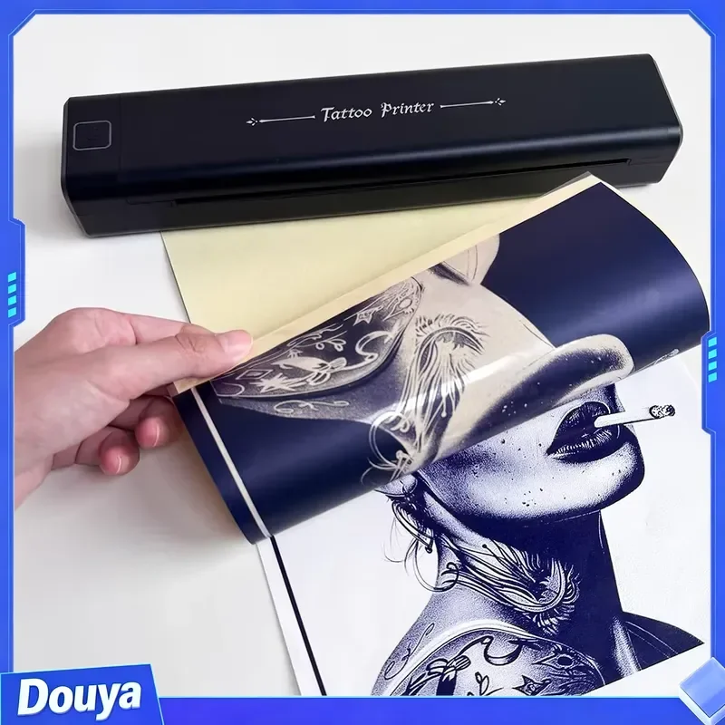 Newyes 1pcs LD0803 Portable Mini A4 Wireless Thermal Stencil Printer Temporary Tattoo Transfer Machine
