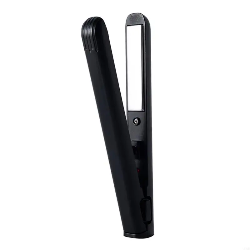   Portable Flat Iron Hair Straightener Rechargeable Hair Styling Tool Hair Straightening Device for Indoor and Outdoor Use