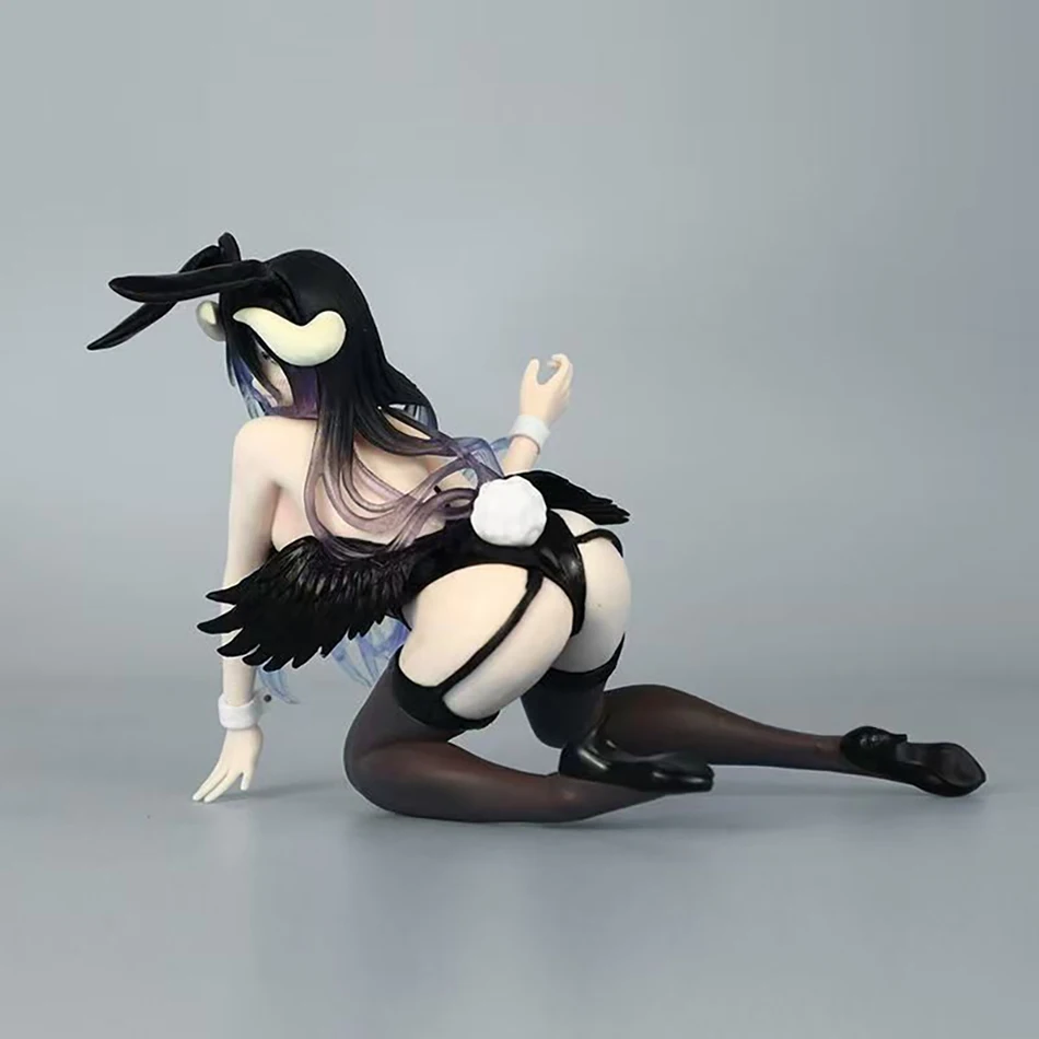 12cm Hentai Figure OVERLORD Anime Figure Bunny Girl Swimsuit Albedo Noodle Stopper Figurine Action Figure Collection Gift Toys