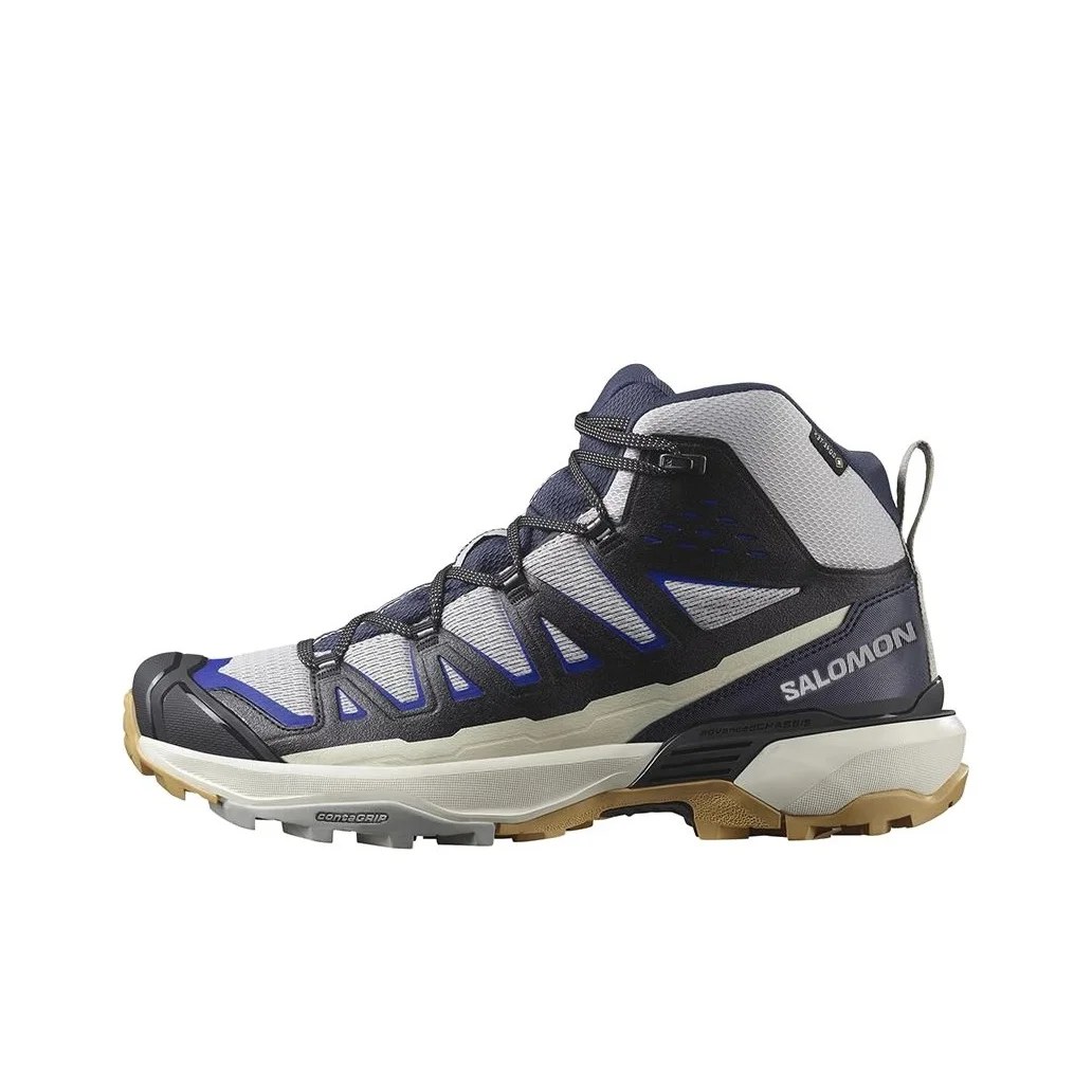 SALOMON X ULTRA 360 Slip Resistant Abrasion Resistant Mid top Mountaineering Shoes Men's Gray Black L47698500