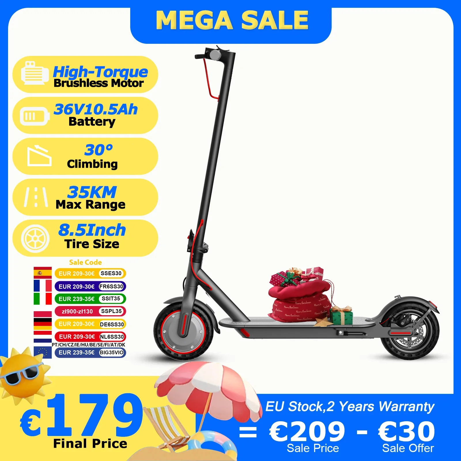 Image of AOVOPRO Y1PLUS Elektroroller Leistungsstarker Motor 36V 10,5AH Großkapazitätsbatterie 35KM Reichweite 8,5-Zoll-Reifen mit Smart-App Kick City Commuter E-Scooter