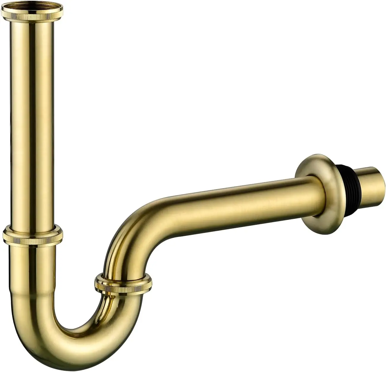 

Thickened Brass P Trap: 1 1/4 Bottle P-Trap Bathroom Sink - Sink Trap with Slip Joint Extension Tube - Basin Sink Drain
