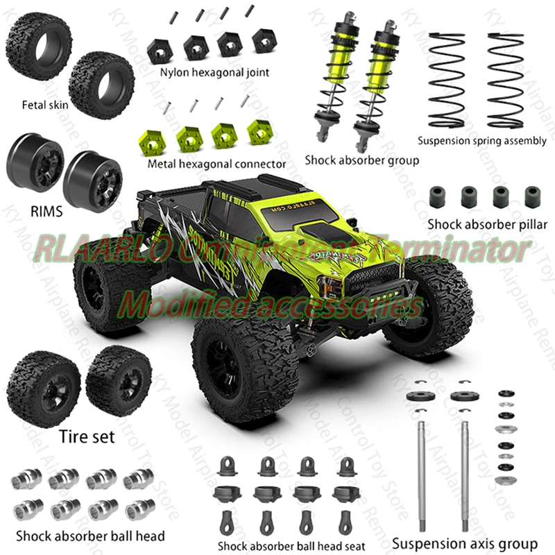 Riaarlo Omnipotent Terminator Refit Accessory Tire Shock Absorber Adapter Spring Set Shock Absorber Ball Head Metal Upgrade