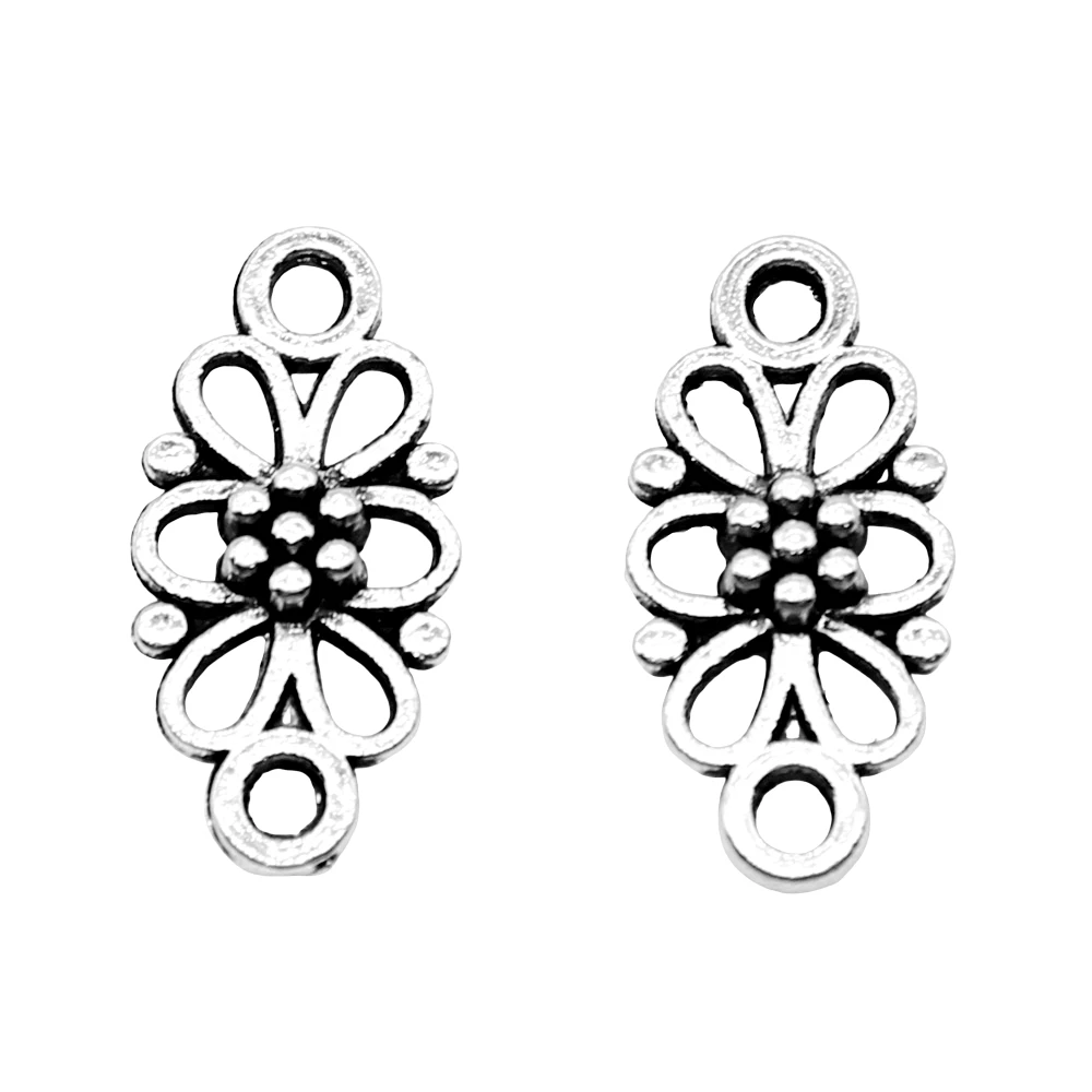 20pcs/lot Flower Connector Charms For Jewelry Making Materials