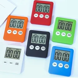 Ímã Kitchen Cooking Timers, Tela Digital LCD, Contagem regressiva quadrada, Despertador para cozinha