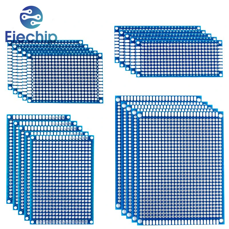 5/10PCS PCB Board Prototype Board Blue 3x7cm 4x6cm 5x7cm 7x9cm Double Sided Circuit Boards DIY Electronic Kit