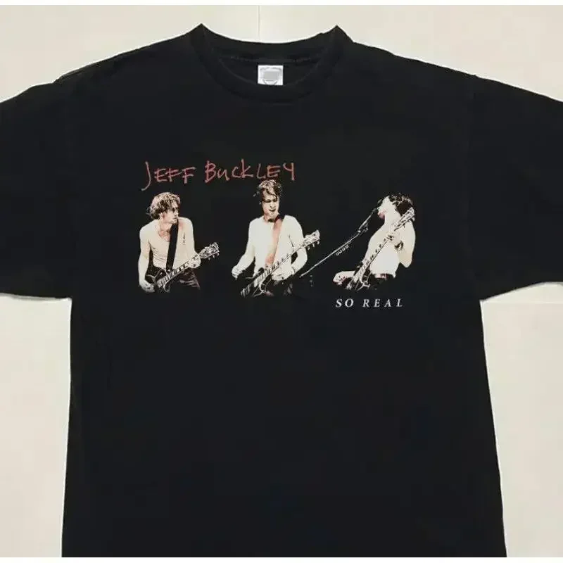 1994 Jeff Buckley So Real T Shirt Black Cotton All Size S 345Xl