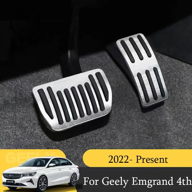 

For Geely Emgrand 4th 2022 2023 Car interior trim accessories accelerator pedal trim cover 2pcs