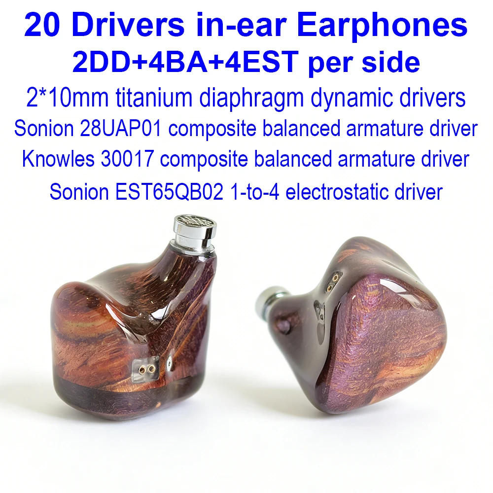 

Электростатические внутриканальные наушники IEM, Hi-Fi проводные наушники-мониторы 2DD+4BA+4EST, Hi-end для аудиофилов, модель SS244