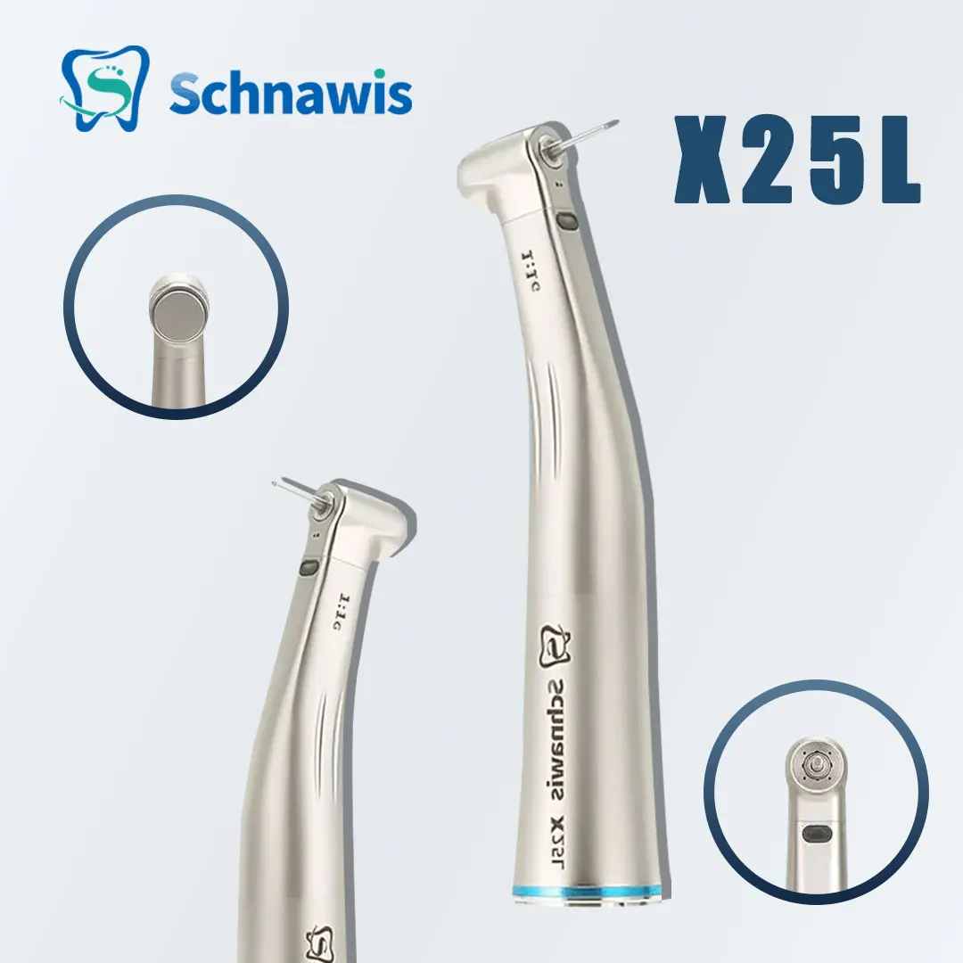 

Dental Low Speed Handpiece Against Contra Angle With Optic Fiber X95L/X25L/X65L Dentistry contraangulo High Speed Handpiece